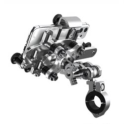 Motorcycle Aluminum Alloy Phone Holder, Shock-Absorbing and Anti-Shake, Suitable for Electric Scooters, Motorcycles, Navigation, and Delivery Vehicles