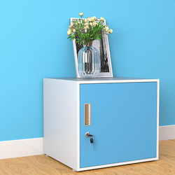 Formaldehyde-Free Iron Grid Cabinet Storage Cabinet, Freely Combinable Small Single-Door Wall Cabinet with Lock, Student and Employee Locker