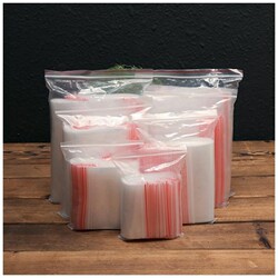 Ziplock Bags, Sealing Bags, Plastic Sealing Bags, Transparent Zip Bags, Plastic Bags, Available in Various Sizes for Daily Use