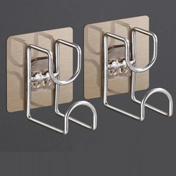 Washbasin rack wall hanging no punching sticky hook kitchen bathroom storage rack hook strong load-bearing water basin storage rack