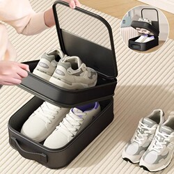 Shoe Storage Bag for Business Trips, Portable Suitcase Shoe Bag, Shoe Cover Storage Box, Dustproof Storage Organizer for Travel