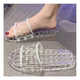Fashion Home Transparent Sandals for Women 2024 Summer New Indoor Non-Slip Bathing Crystal Beach Sandals Soft Bottom