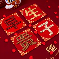 Bed dry fruit combination mold, marriage, early birth, precious child ornaments, wedding room layout set, decorative supplies, newlyweds