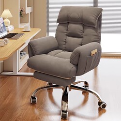 Computer Chair for Home Use, Comfortable Office Chair with Backrest, Lazy Sofa Chair, Reclining Study Chair, Ergonomic Chair for Long Sitting