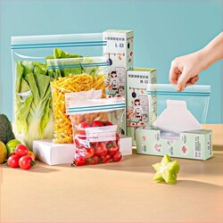 Fresh-Keeping Bags, Sealed Bags, Self-Sealing Bags, Food-Grade Plastic-Sealed Bags, Food Bags, Freezer Bags, Clothing Storage in the Refrigerator