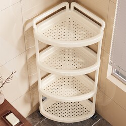 Bathroom Storage Rack, Floor-Standing Multi-Functional Bathroom Corner Triangle Storage Rack, Toilet Storage Rack, Multi-Layer
