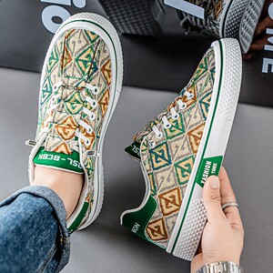 Canvas shoes men's low -help Korean trend wild casual shoes men's summer breathable net red student shoes men's tide shoes