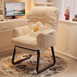 Student Dormitory Chair, Computer Chair, Gaming Chair, Lazy Sofa, Small Ergonomic Chair for Bedroom, Comfortable for Long Sitting