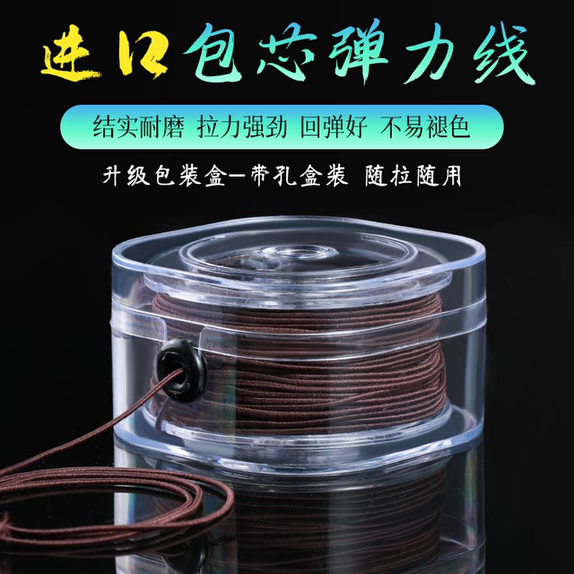 Imported core-packed high elastic elastic thread bracelet Buddhist beads beads wear-resistant cultural relics bracelet elastic thread bracelet beads knitting