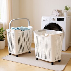 Dirty Laundry Basket for Home Use, Laundry Hamper with Wheels for Bathroom, Shower, and Toy Storage