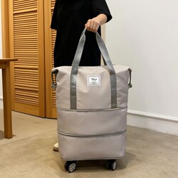 Luggage Bag, Student Luggage Storage Bag, Large Capacity, Lightweight, Foldable Travel Bag, Trolley Backpack
