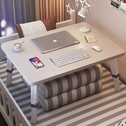 Adjustable Bed Study Table, Small Desk for Student Dormitory, Foldable Computer Desk for Upper Bunk, Children's Winter Dining and Homework Writing Desk, Home Adult Bedroom Bay Window Small Table, Writing Desk, Kang Table