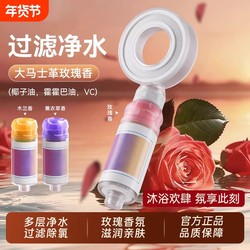 Fragrance Filter Pressurized Shower Head Shower Travel Home Use Chlorine Removal Skin Care Aromatherapy Bath Water Purification Filter
