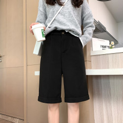 Plus size women's Maillard wool versatile shorts