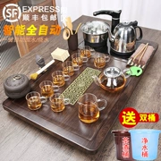 Bộ khay trà, bộ trà Kung Fu hoàn toàn tự động, bộ trà đơn giản gia dụng, bàn trà nước sôi, trà đạo văn phòng