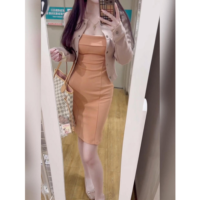 XZY Slightly fat, pure and sexy slim waistband dress for women 25 years of autumn relaxed knitted cardigan wear