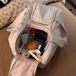 Cosmetic Bag Large Capacity Women's 2025 New Portable Partition Cosmetics Bag Travel Outing Cute Practical Toiletry Bag