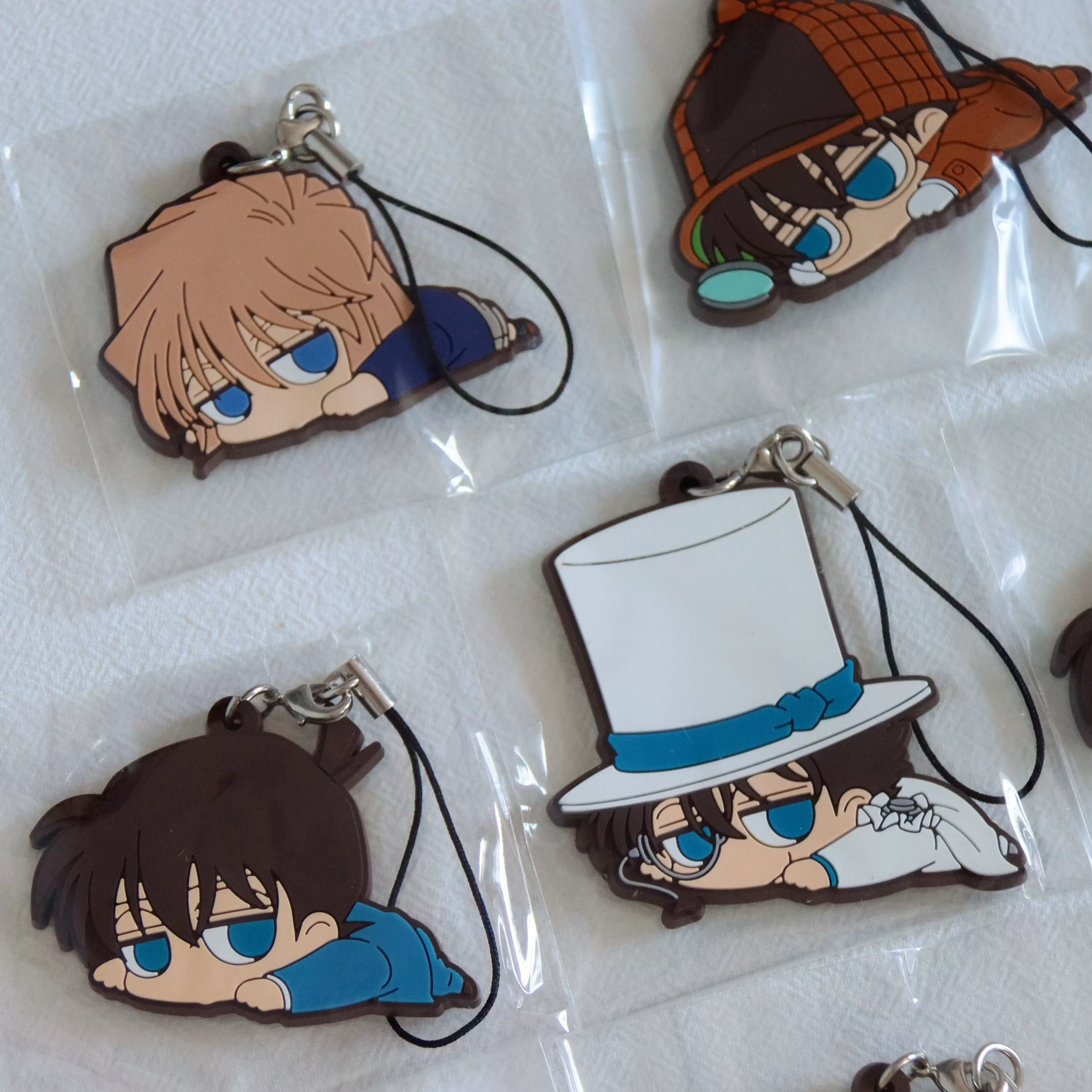 正版日版日谷谷子 名侦探柯南 趴趴 橡胶挂件 现货