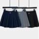 Suit tb gray pleated skirt A -line high waist, thin waist thin skirt, hidden cyan skirt skirt, female spring and autumn
