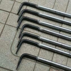 German Precision Woodworking Pry Bar Set, Flat Head Pry Bar, Woodworking-Specific Detachable Hollow Steel Tube Welding Pry Bar