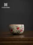 Xiaoyuan gặp Ru Kiln Nine Peach Ceramic Master Cup Bộ trà Kung Fu Cá nhân-Phần mở đầu đặc biệt có thể giữ tách trà đơn chén dĩa gốm chén màu xanh ngọc 