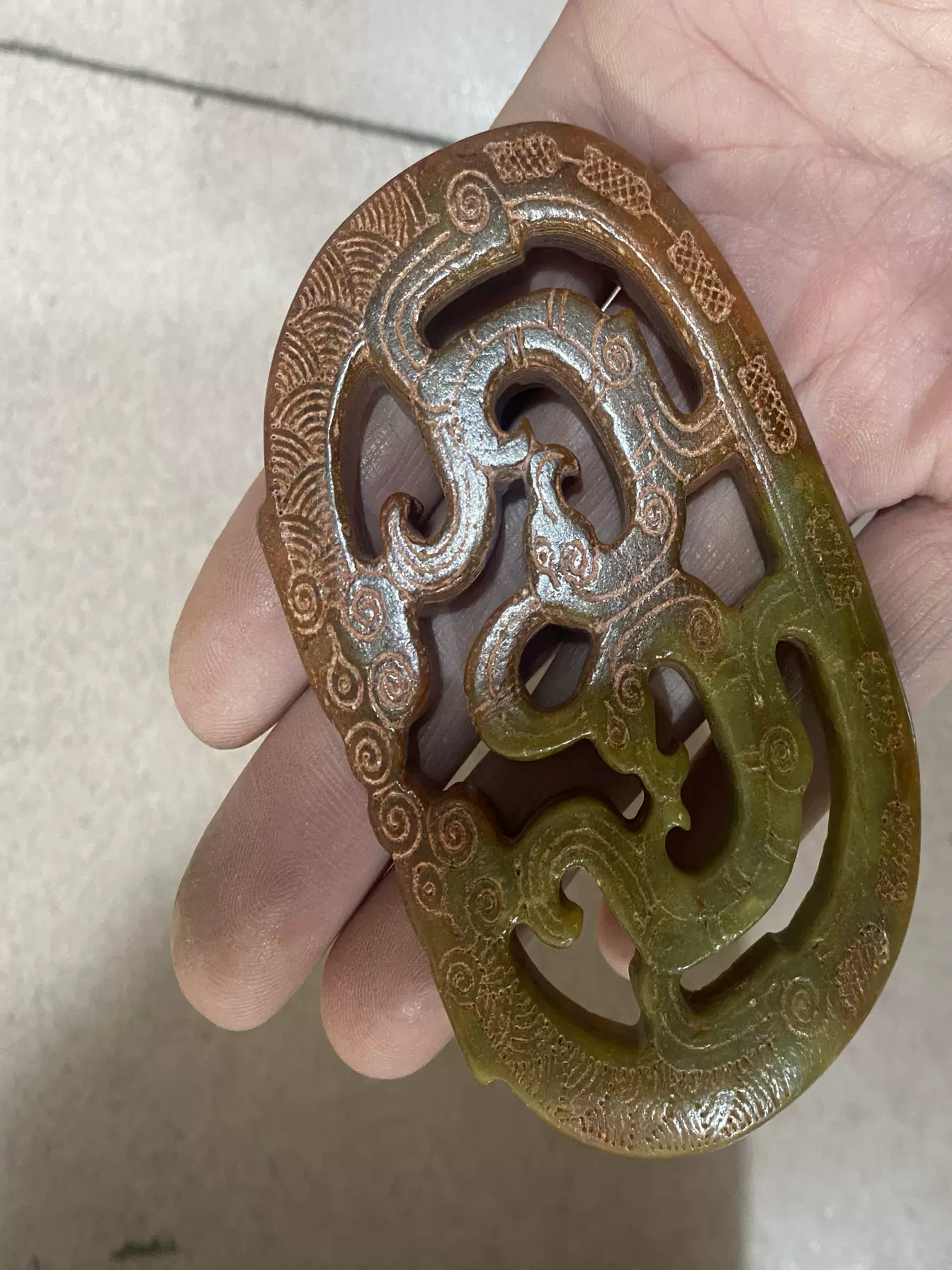 中国骨董品　古玩 玉佩 2枚 セット 3_T0465 和田玉 雕刻 中国古玩 中国骨董 伝世珍品 風水秘蔵 傳世家珍