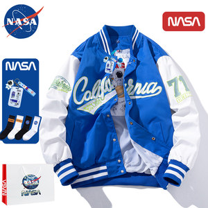 Claine Blue Tide Jacket Embroidery American Baseball Men's Baseball Flying Jacket Autumn and Winter Thick Cotton Coat