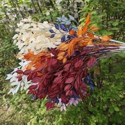Plastic banyan leaves Artificial banyan leaves Simulated plants Silk flowers and branches Garden engineering Landscape leaves Fake leaves fixed