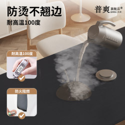 Black Desktop Sticker Renovation Self-Adhesive Non-Curling Edge Table Film High Temperature Resistant 100 Degrees Dining Table Color Change Table Sticker