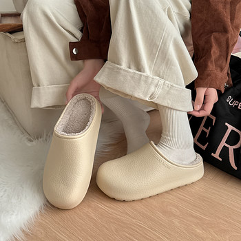 Women's winter 2025 new style indoor slippers with poop feeling cotton slippers