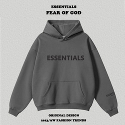 European and American High Street Essentials Letter Print Hooded Sweatshirt for Men, Fog Trendy Brand Couple Loose Fleece Hoodie