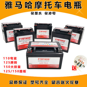 Yamaha motorcycle battery 12V universal maintenance 9A pedal help 7A women's bay Liang vehicle 125 battery