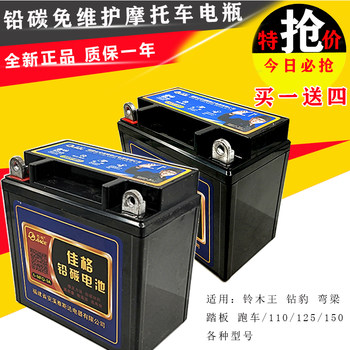 Haojue 12V universal women's silver leopard motorcycle battery