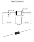 Diode phục hồi cực nhanh HER305 HER307 HER308 HER508 DO-27 diode cắm trực tiếp