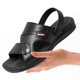 Vietnamese rubber sandals men's summer plastic sandals beach dual-use thick-soled outer wear non-slip open toe breathable middle-aged