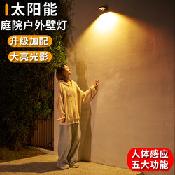 2025 New Model Solar Outdoor Garden Light for Home Entrance, Rural Area, Motion Sensor Outdoor Garden Balcony Wall Light