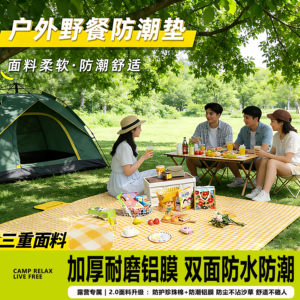 
Picnic mat thickened outdoor camping mat outdoor portable tent lawn beach waterproof and moisture-proof cloth mat thickened
