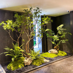 High-Quality Yew Green Plants for Landscaping, Window Display Plants, Indoor Artificial Ficus Trees, Decorative Trees, Large Fake Trees, Simple Landscape