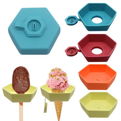Children's Popsicle and Ice Cream Holder, Anti-Drip, Anti-Dirty Hands, Cone Holder, Ice Cream Stand