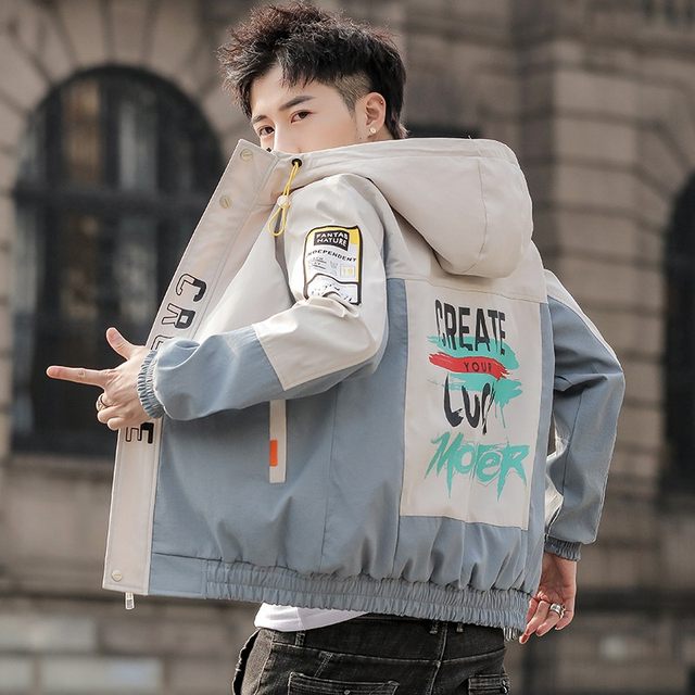 Men's Jackets 2024 New Spring and Autumn Korean Style Velvet Thickened ...