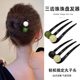 2025 new simple pearl three-tooth hairpin for women with versatile temperament hairpin on the back of the head hairpin artifact headdress hairpin