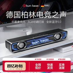 German Brand | Computer Speakers for Desktop Home Use, Wired and Bluetooth Speakers for Gaming with Microphone and Subwoofer