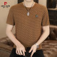 Pier Cardin high-end ice silk short-sleeved T-shirt for men's summer new round neck middle-aged quick-drying half-sleeved shirt T breathable thin
