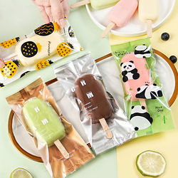 Thickened Ice Cream Machine Sealing Bags, Ice Cream Sticks, Plastic Homemade Ice Cream, Household Transparent Popsicle Ice Cream Packaging Bags