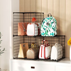 Wardrobe Bag Divider Storage Organizer, Bedroom Storage Cabinet, Leather Bag Storage Rack, Bag Holder