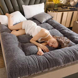 Thickened Lamb Wool Mattress Pad for Winter, Suitable for Student Dormitories, Single or Double Tatami Sponge Mat, Bedding