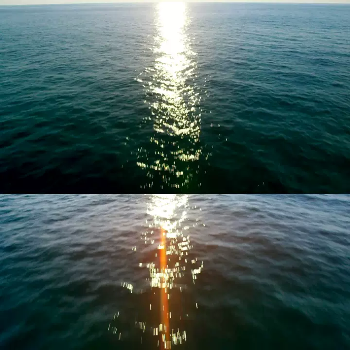 平靜的海面航拍水面湖面海面波光鱗海平面高清實拍影片素材 Taobao