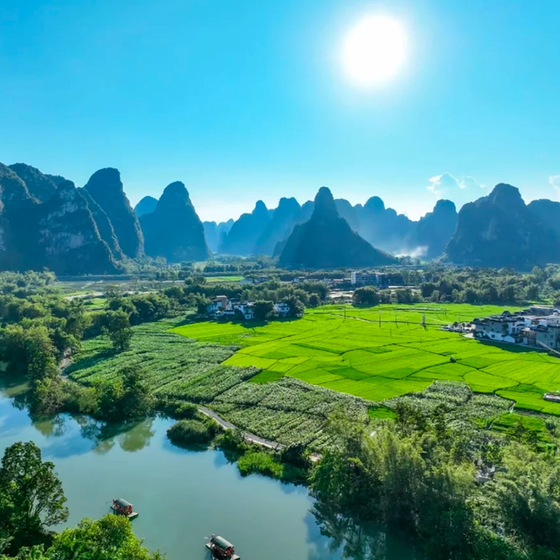 广西桂林旅游南宁崇左5天4晚跟团游德天瀑布通灵峡谷长寿村五日游