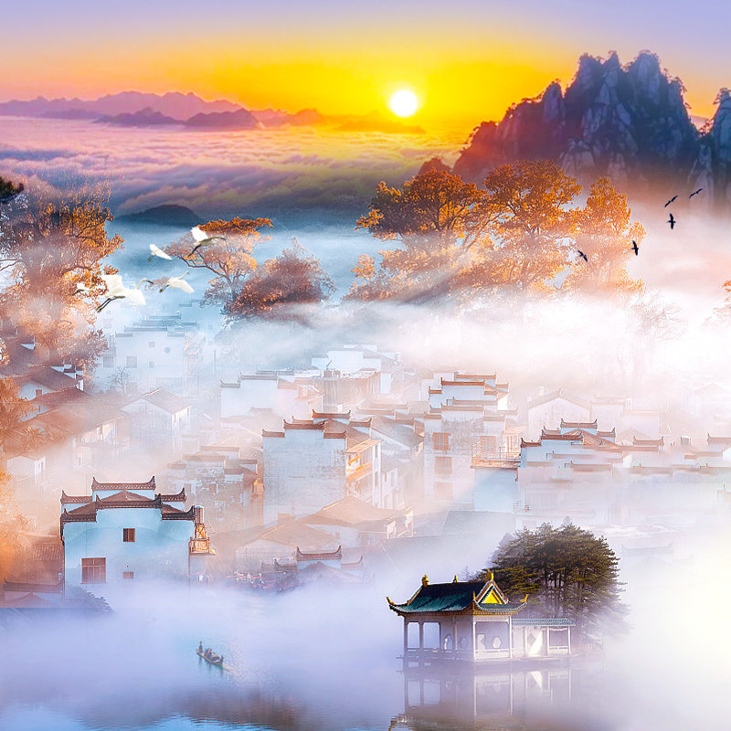 江西跟团游5天4晚旅游纯玩庐山婺源婺女洲景德镇望仙谷三清山五日