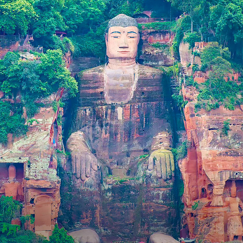 高铁纯玩四川旅游7天6晚成都九寨沟黄龙都江堰峨眉乐山跟团旅游日